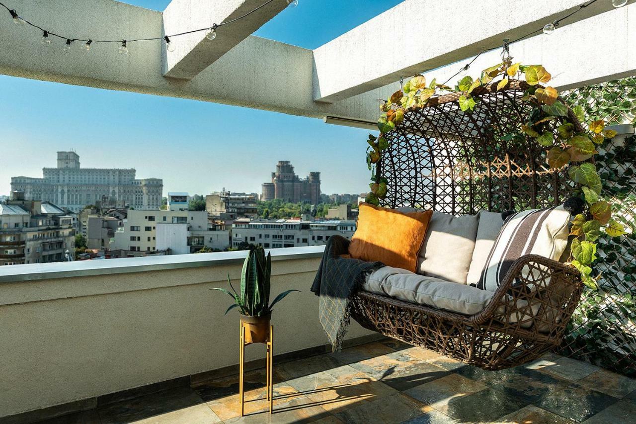Qult - Up In The Sky Apartment บูคาเรสต์ ภายนอก รูปภาพ