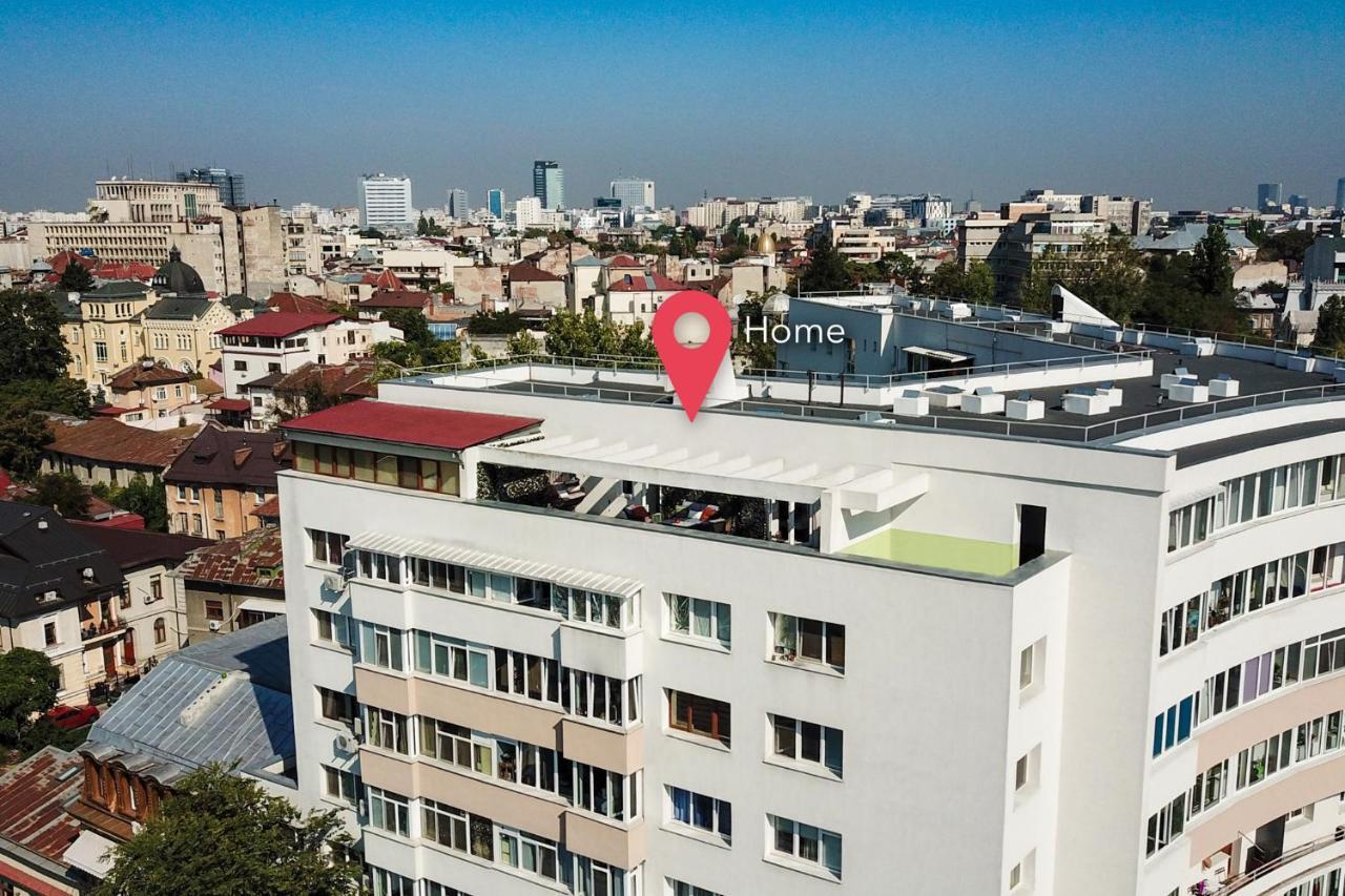Qult - Up In The Sky Apartment บูคาเรสต์ ภายนอก รูปภาพ