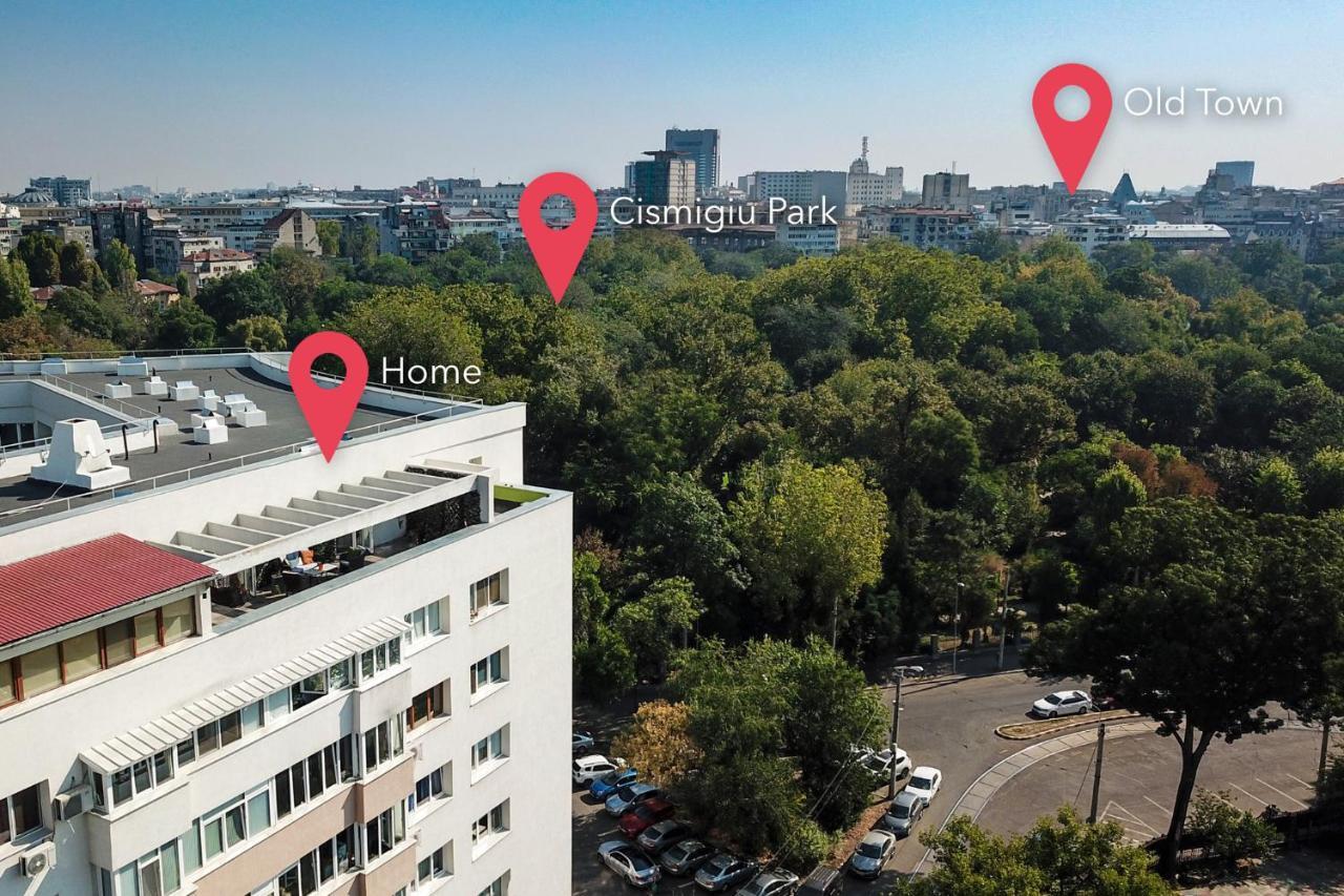 Qult - Up In The Sky Apartment บูคาเรสต์ ภายนอก รูปภาพ